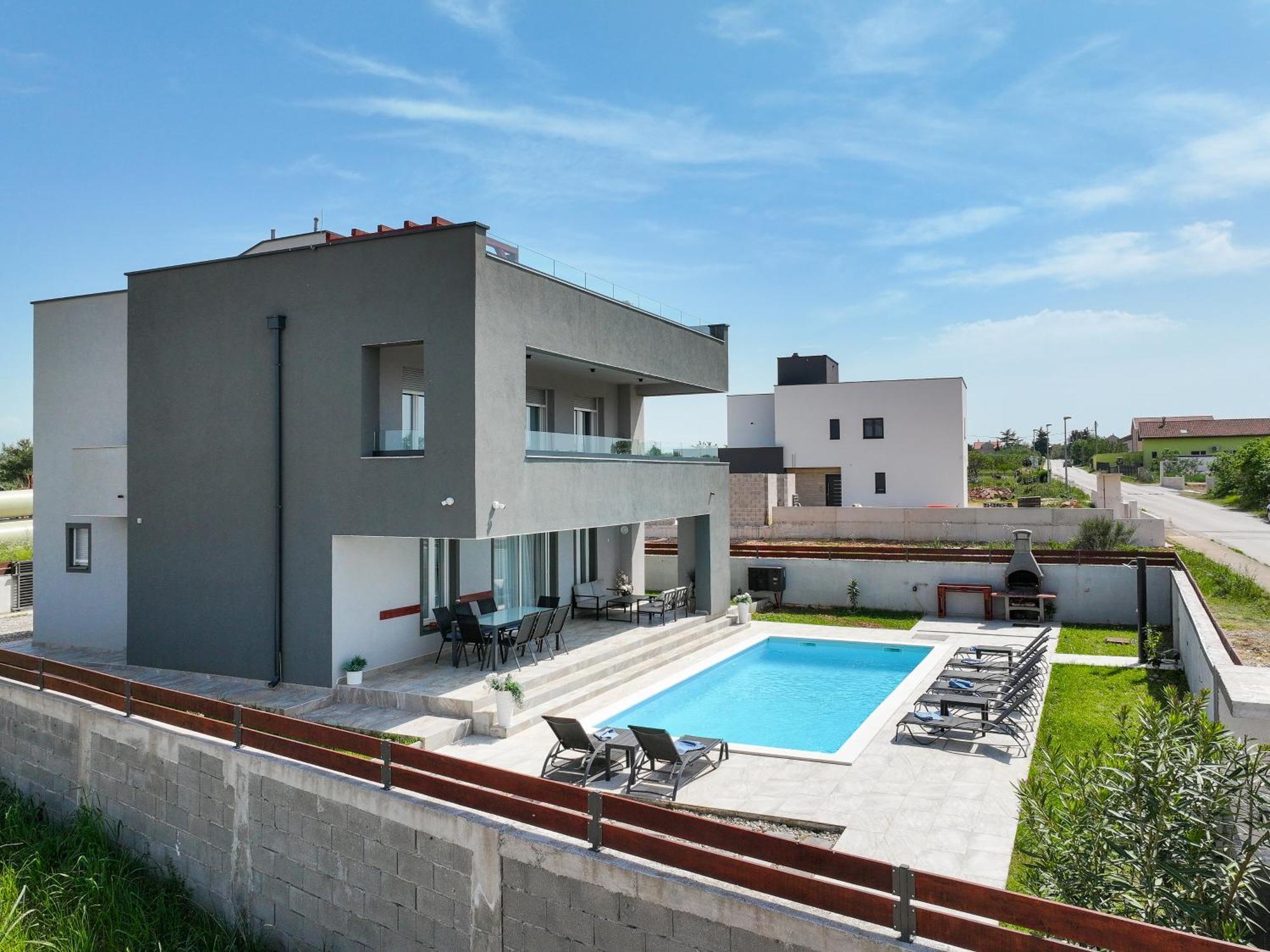 Villa Tia With Heated Pool & Jacuzzi Murvica  ภายนอก รูปภาพ